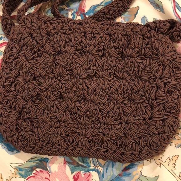 Handmade Macrame Brown Bag - Picture 2 of 4